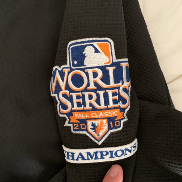 Majestic San Francisco Giants Warm Up World Series 2010 Patch Vintage - Picture 3 of 5